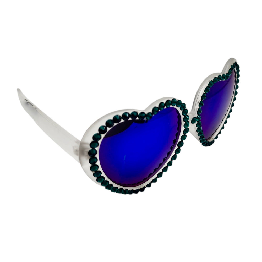 LOLITA DRAGON RHINESTONE HEART SUNGLASSES