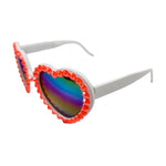 LOLITA CHESHIRE RHINESTONE HEART SUNGLASSES