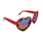 LOLITA CARNIVAL RHINESTONE HEART SUNGLASSES