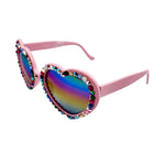 LOLITA CARNIVAL RHINESTONE HEART SUNGLASSES