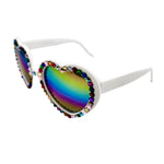 LOLITA CARNIVAL RHINESTONE HEART SUNGLASSES