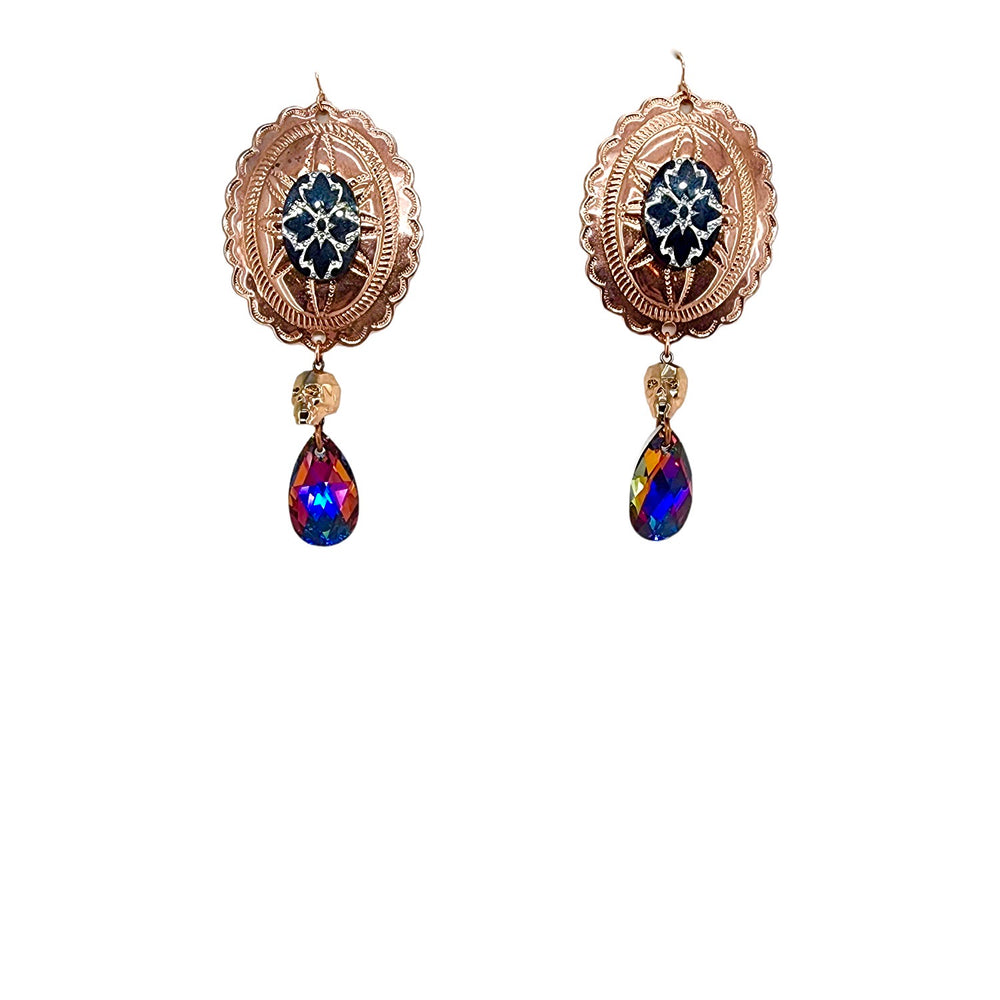 PONDEROSA SEPTEMBER DAWN CONCHO EARRINGS