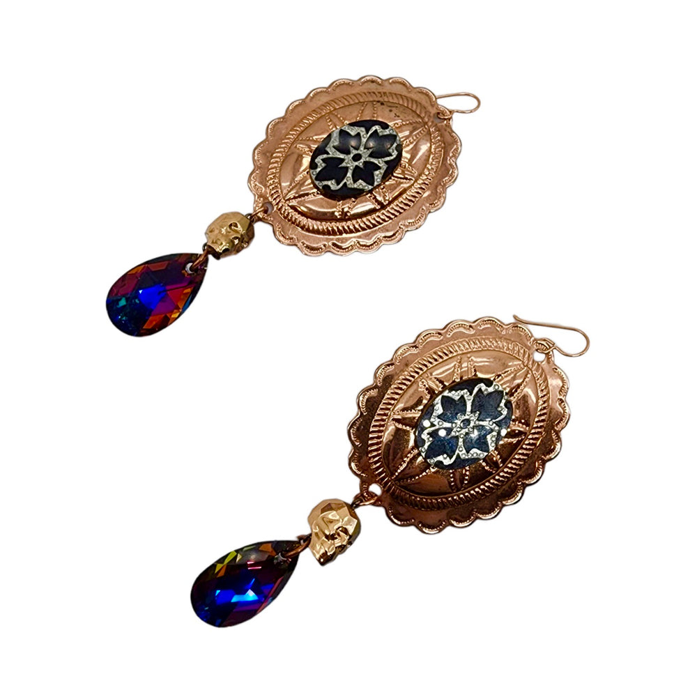 PONDEROSA SEPTEMBER DAWN CONCHO EARRINGS