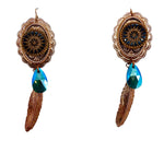 PONDEROSA HIGH NOON CONCHO EARRINGS