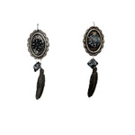 PONDEROSA GUNSMOKE CONCHO EARRINGS