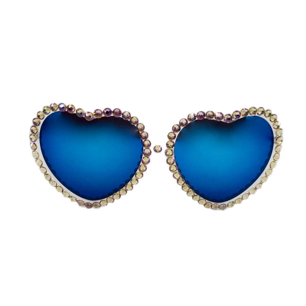 LOLITA LIMELIGHT RHINESTONE HEART SUNGLASSES