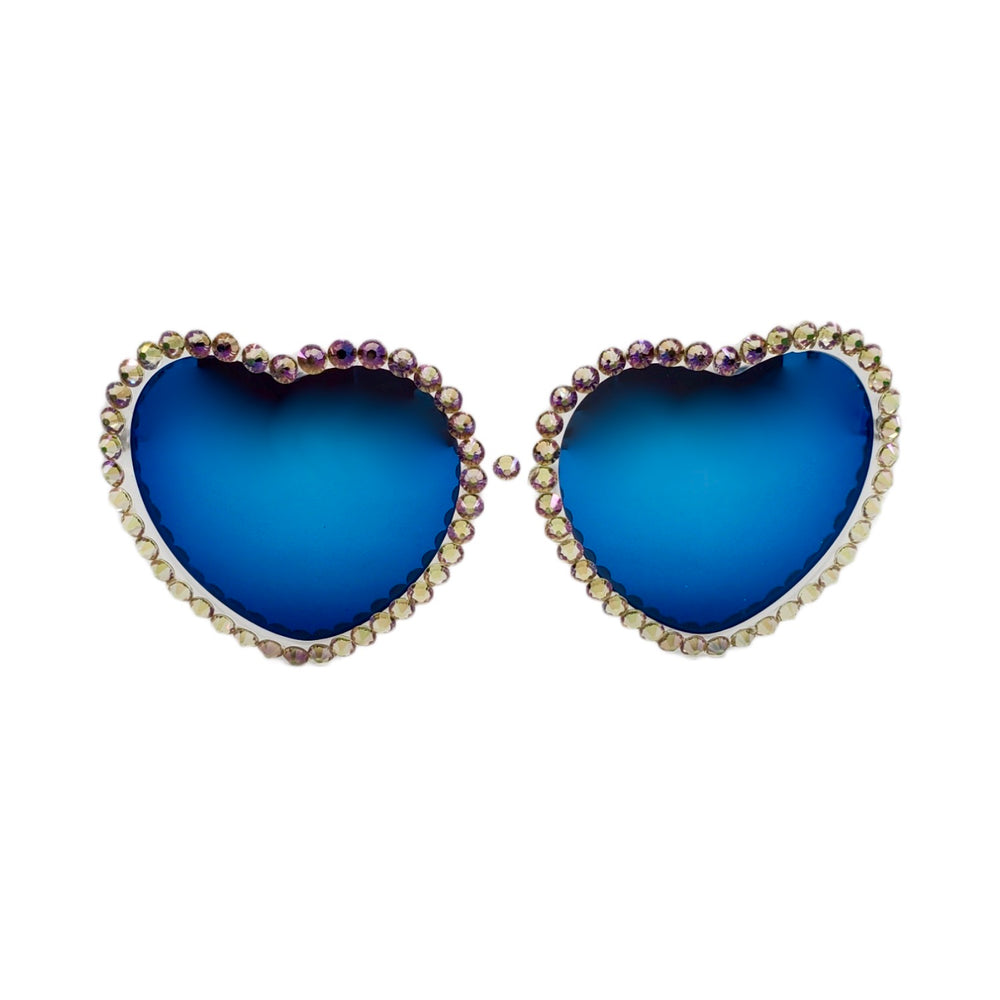 LOLITA LIMELIGHT RHINESTONE HEART SUNGLASSES