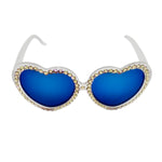 LOLITA LIMELIGHT RHINESTONE HEART SUNGLASSES