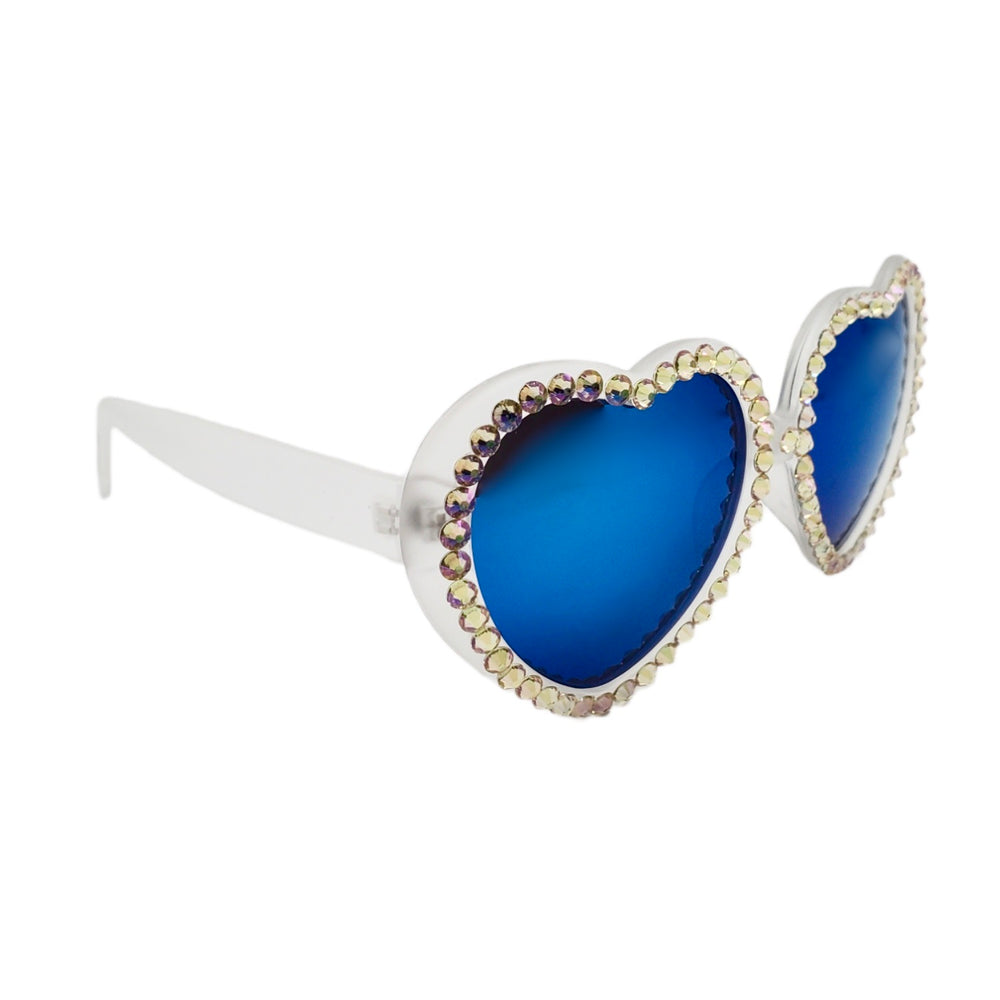 LOLITA LIMELIGHT RHINESTONE HEART SUNGLASSES