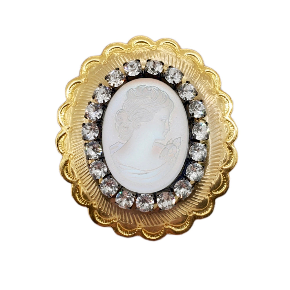 PONDEROSA MOONDUST CAMEO CONCHO RING