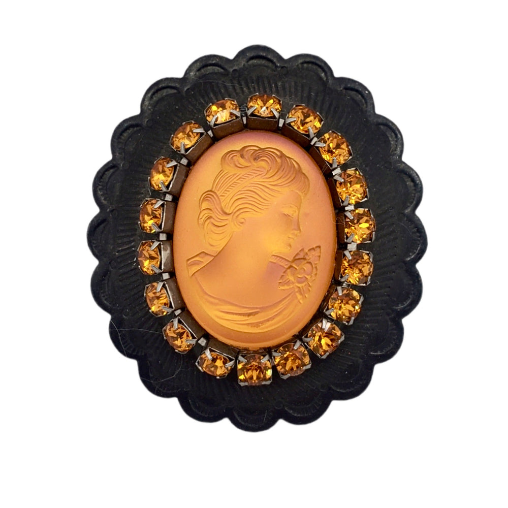 PONDEROSA FIREBIRD CAMEO CONCHO RING