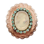 PONDEROSA SPANISH LAVENDER CAMEO CONCHO RING