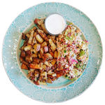 COUNTRY POTATOES + SOBA NOODLE SESAME CARROT CABBAGE BEET KALE SALAD