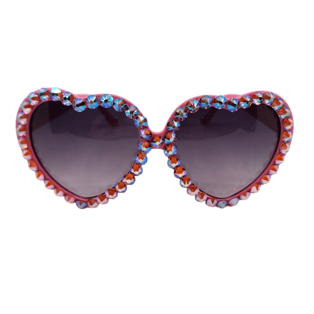 LOLITA TANGERINE DREAM RHINESTONE HEART SUNGLASSES