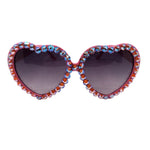 LOLITA TANGERINE DREAM RHINESTONE HEART SUNGLASSES