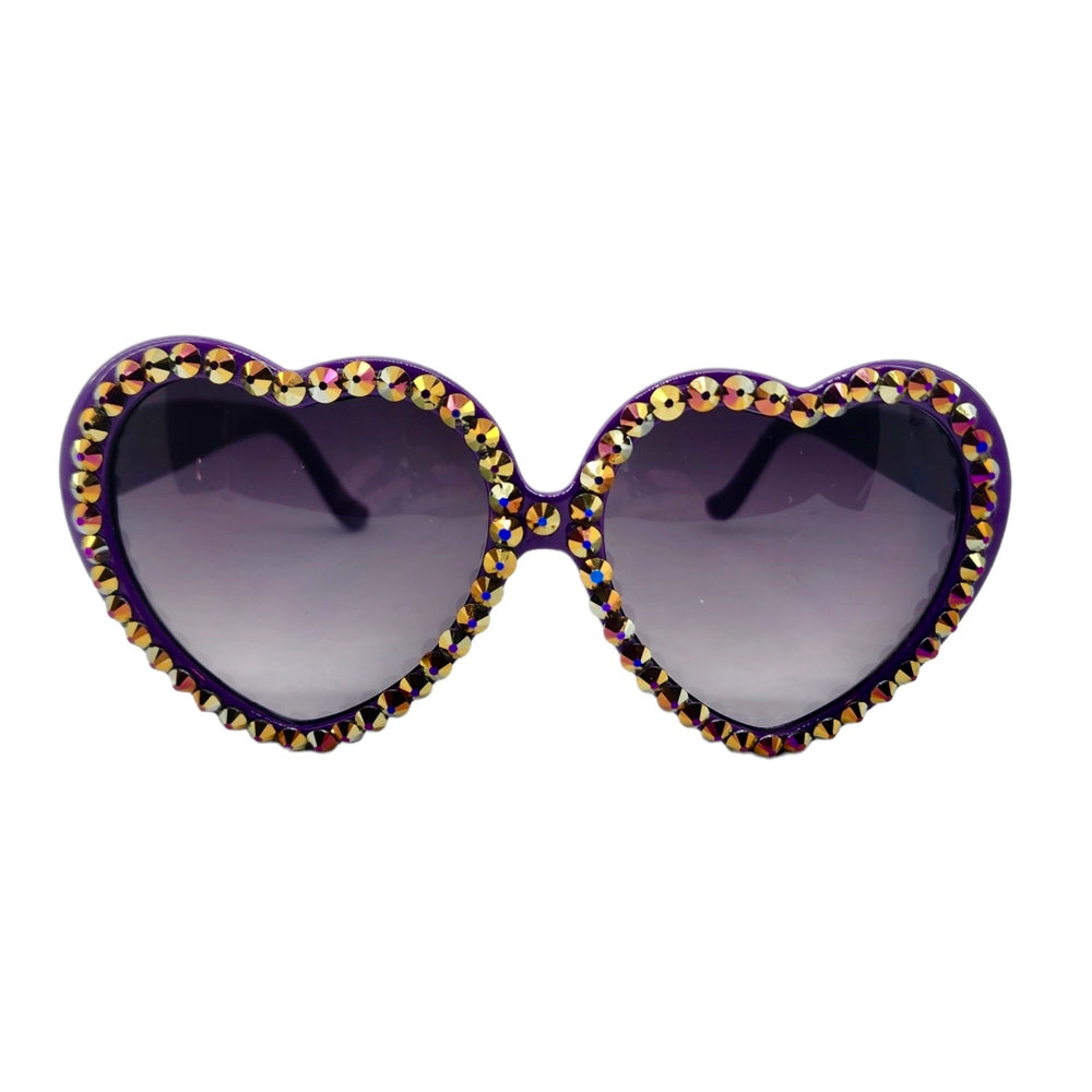 LOLITA HUCKLEBERRY RHINESTONE HEART SUNGLASSES