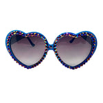 LOLITA SHPINX RHINESTONE HEART SUNGLASSES