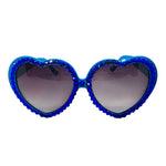 LOLITA MAJESTIC RHINESTONE HEART SUNGLASSES