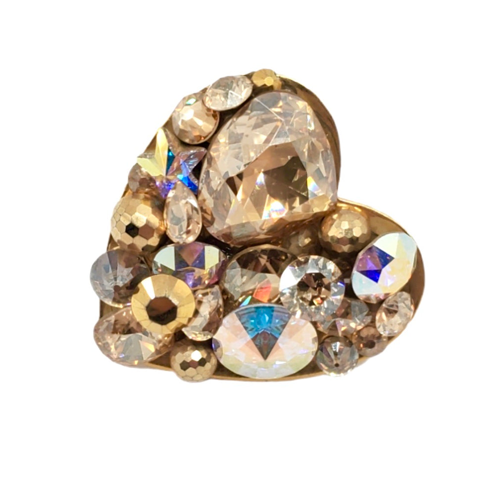 GOLD DUST HEART SMALL RING