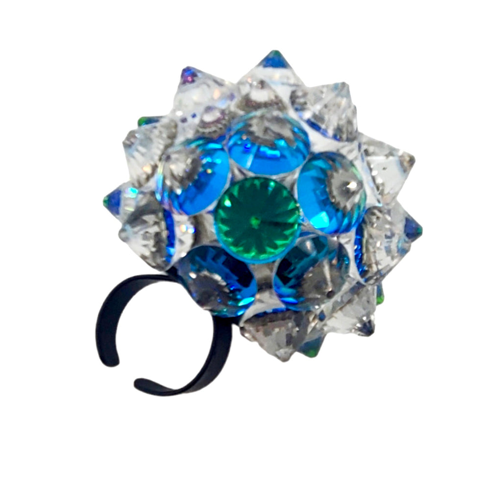 SPHINX BAUBLE CRYSTAL SPIKE RING