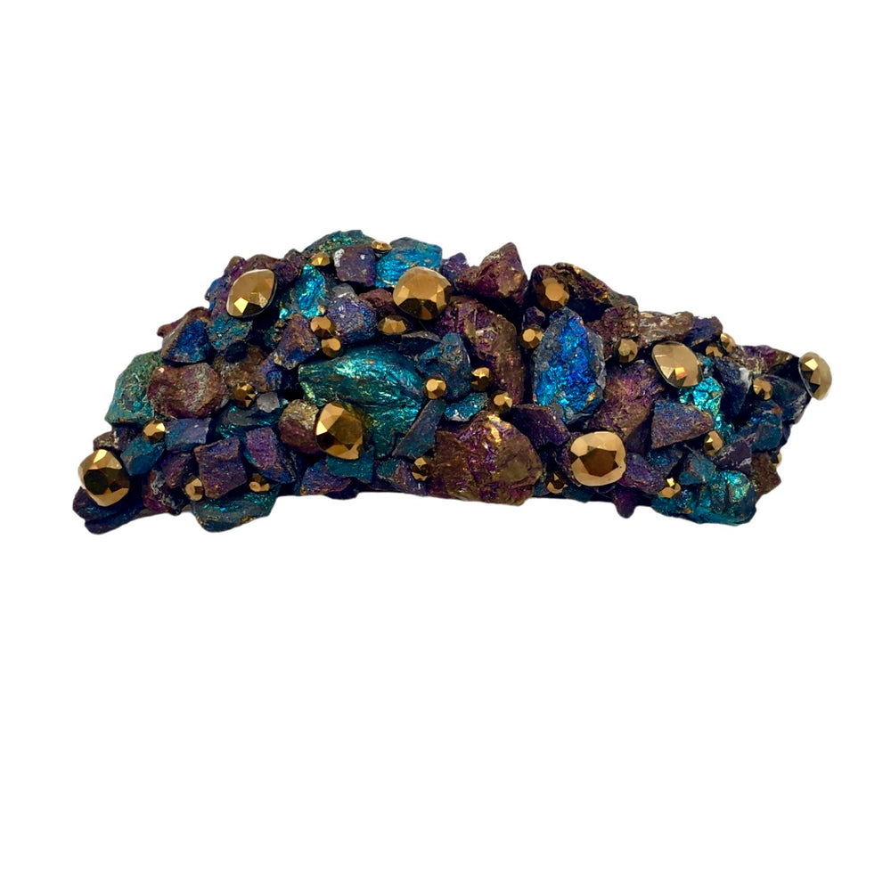 GILDED PEACOCK KNUCKLE DUSTER RING