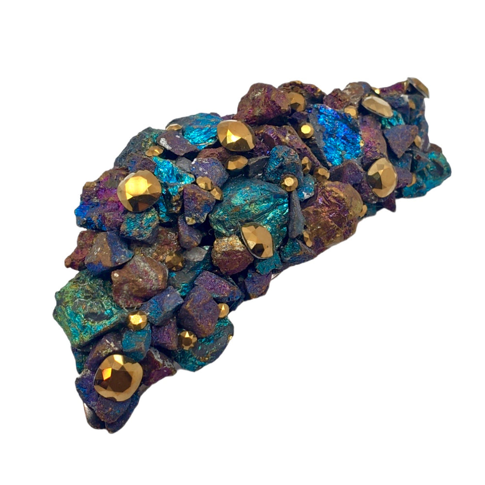 GILDED PEACOCK KNUCKLE DUSTER RING