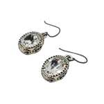 BRILLIANT MOON CHROME EARRINGS