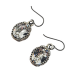 BRILLIANT MOON CHROME EARRINGS