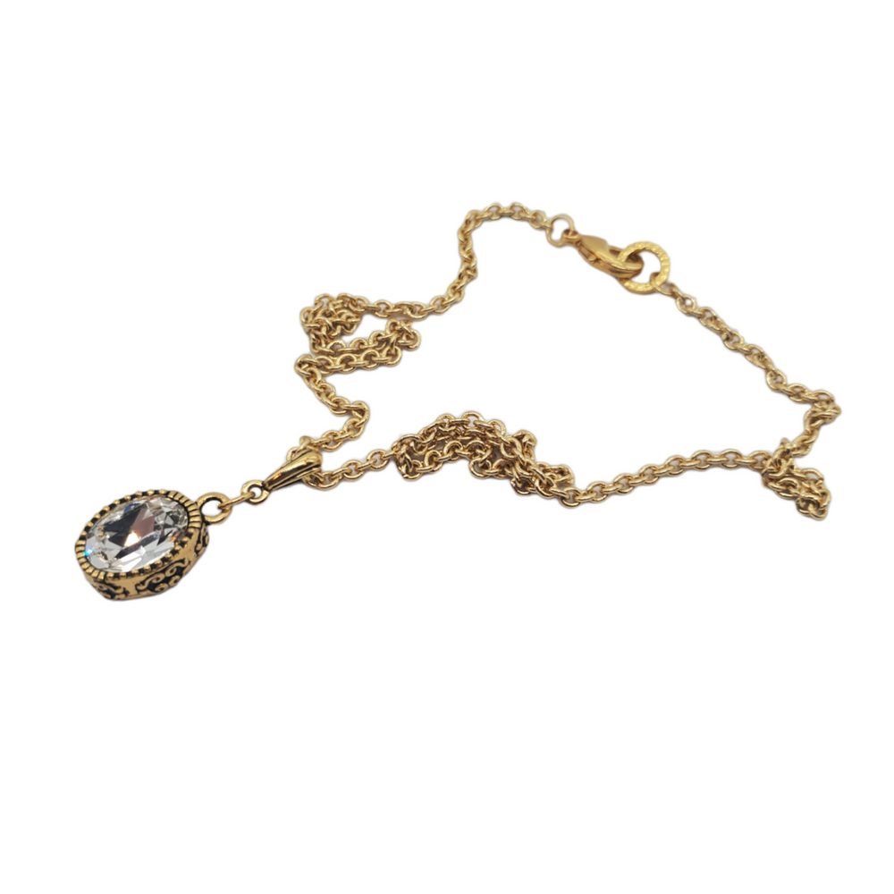 BRILLIANT MOON GOLD DUST NECKLACE