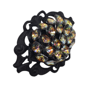 PEACOCK CRYSTAL RING