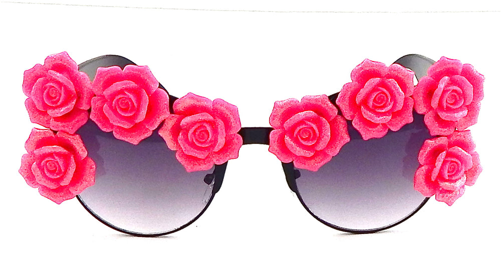 SUMMER OF LOVE SCARLET BEGONIA COCO GLASSES