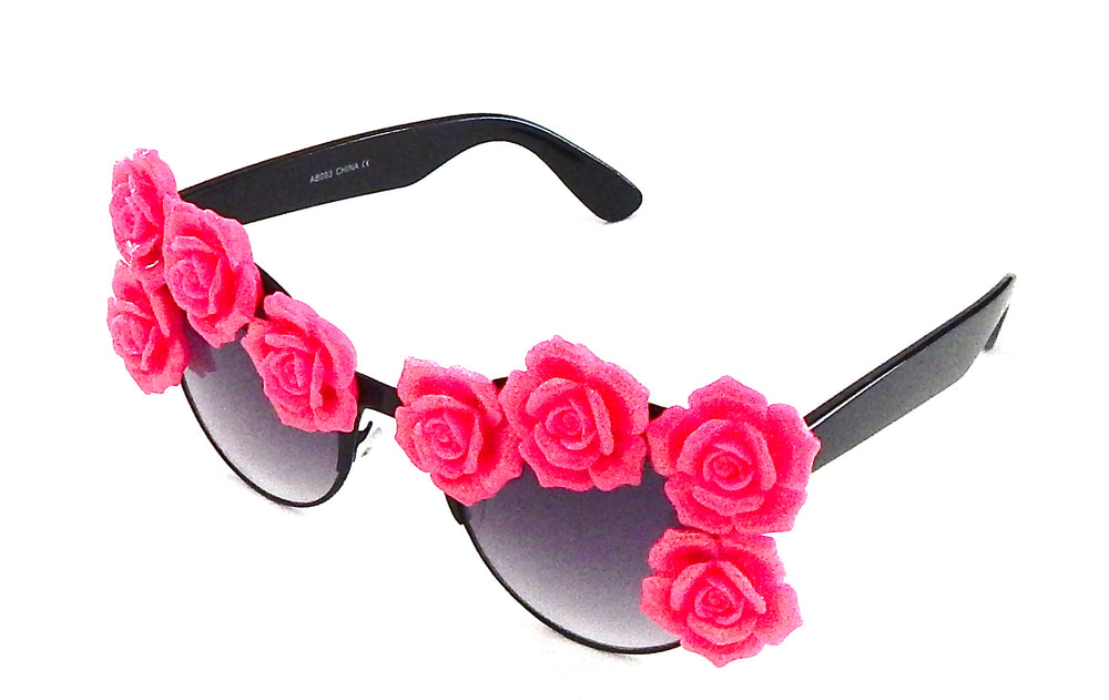 SUMMER OF LOVE SCARLET BEGONIA COCO GLASSES