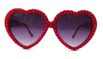 LOLITA SCARLET FEVER RHINESTONE HEART SUNGLASSES