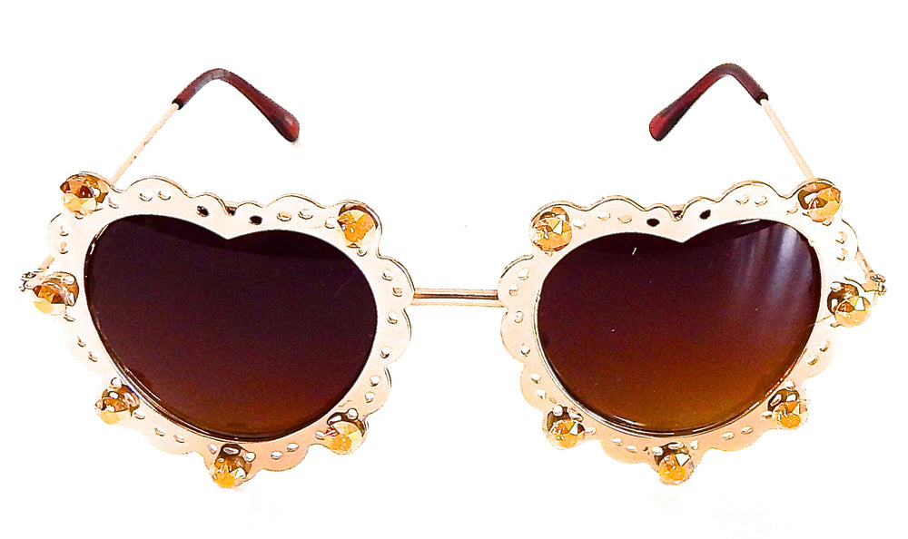LOVELACE SUNSHINE HEART GLASSES