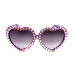 LOLITA WILD THISTLE RHINESTONE HEART SUNGLASSES