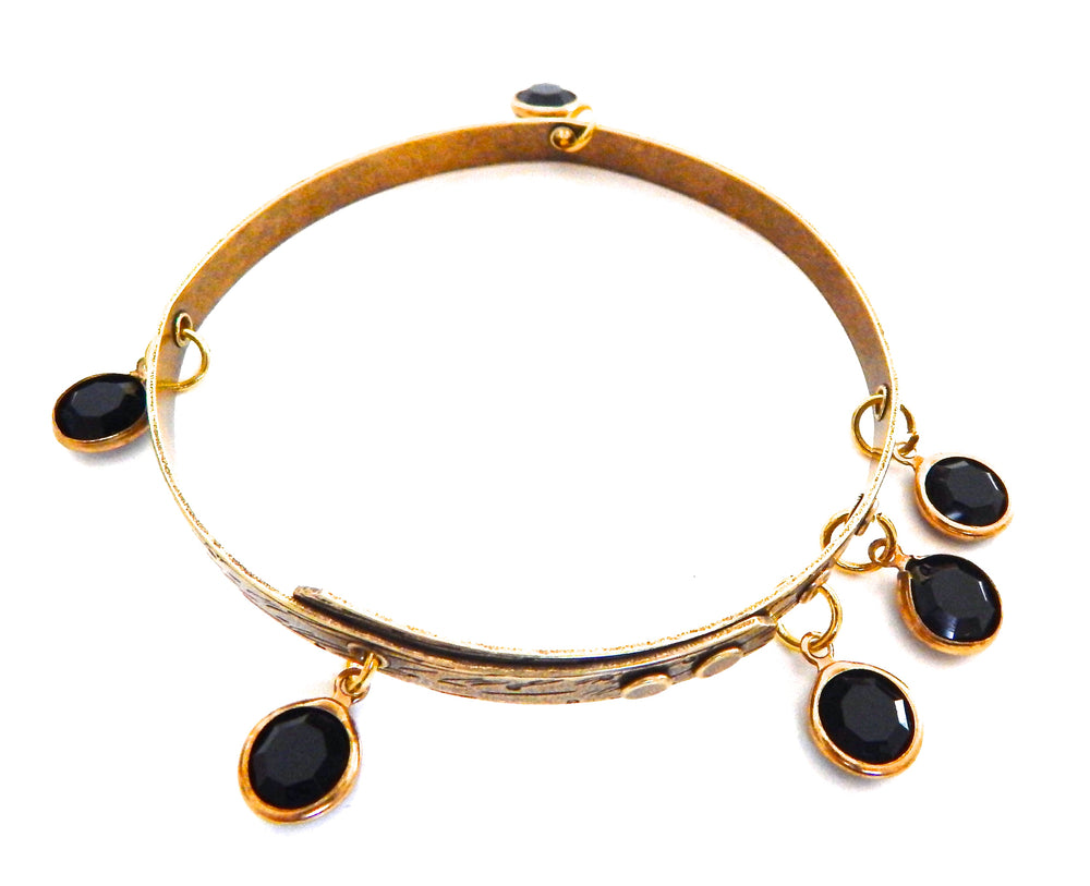 THUNDERBIRD BLACK POWDER LOOKING GLASS BANGLE