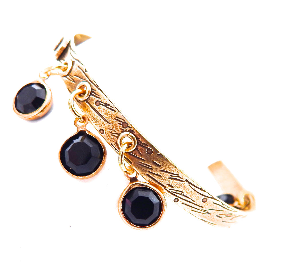 THUNDERBIRD BLACK POWDER LOOKING GLASS BANGLE