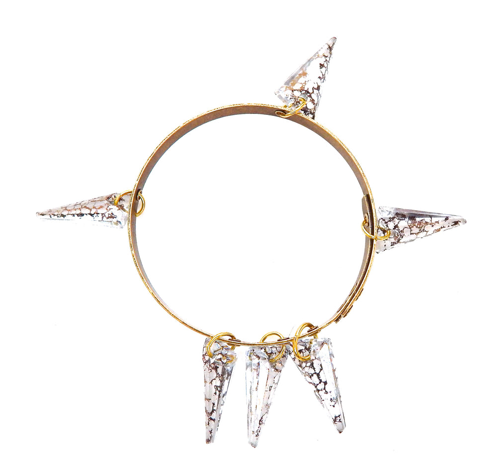 THUNDERBIRD GOLD DUST PYRAMID BANGLE