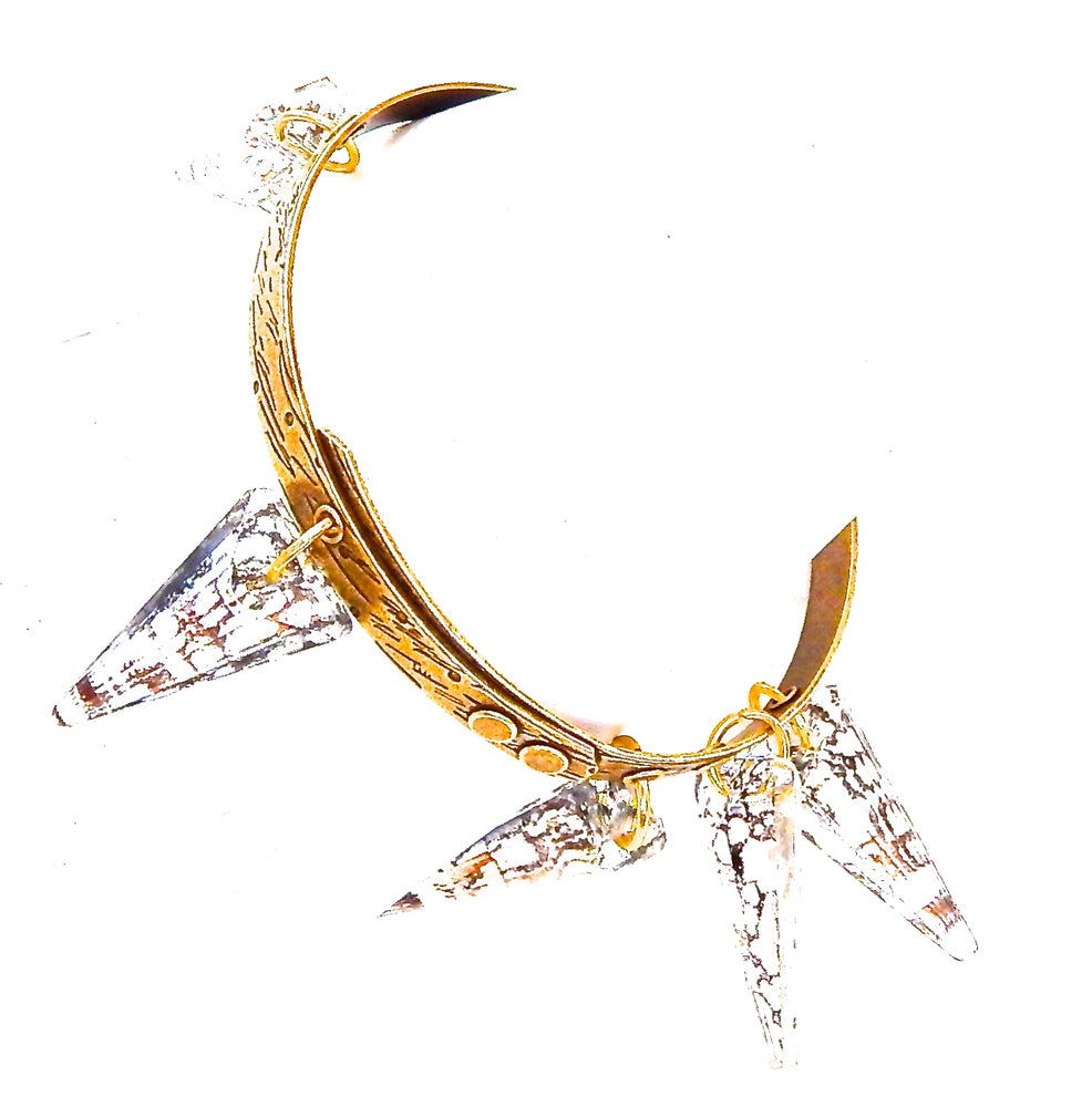 THUNDERBIRD GOLD DUST PYRAMID BANGLE