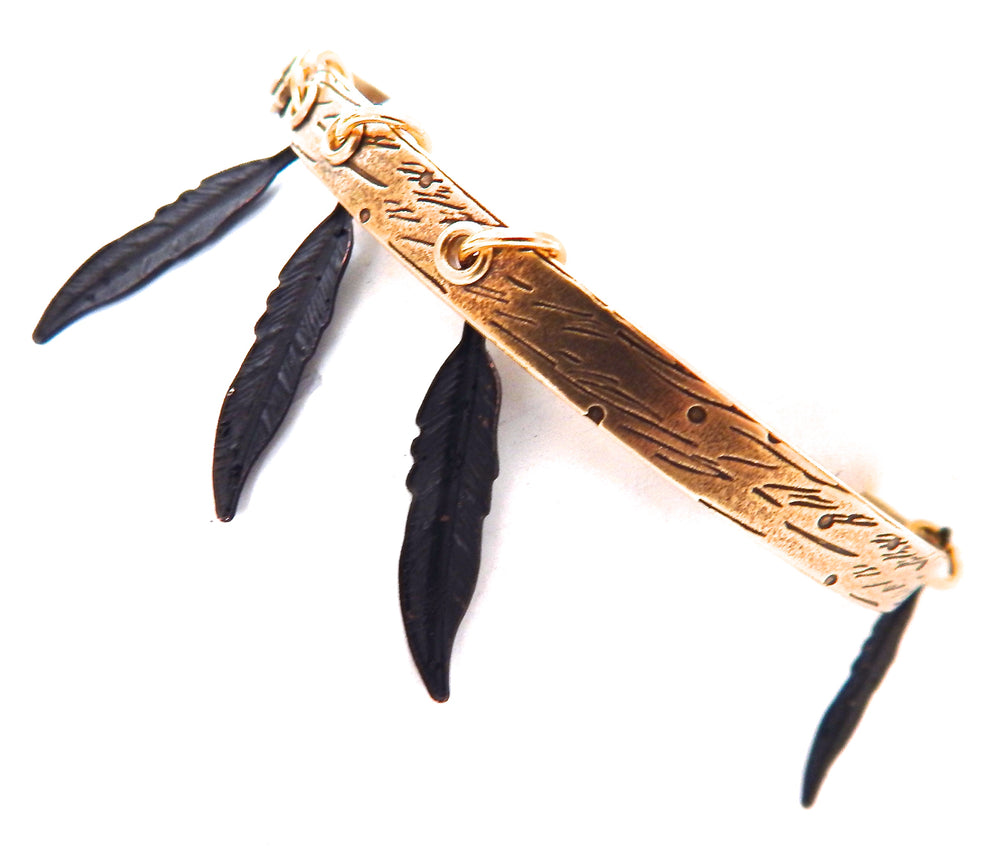 THUNDERBIRD HAWK FEATHER BANGLE