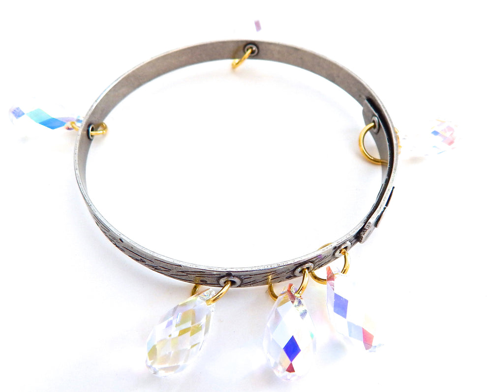 THUNDERBIRD OPAL TEARS BANGLE (SILVER)