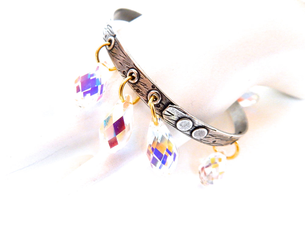 THUNDERBIRD OPAL TEARS BANGLE (SILVER)