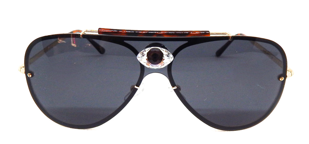 PANTHER POWER TIGER EYE AVIATOR SUNGLASSES