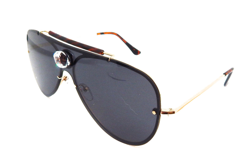 PANTHER POWER TIGER EYE AVIATOR SUNGLASSES