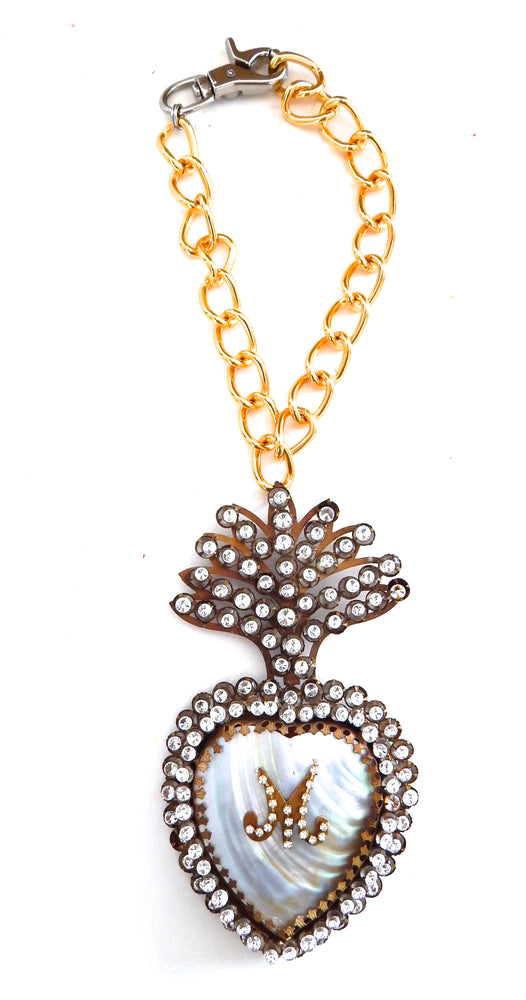 TRIAL BY FIRE HEART MEDALLION NECKLACE