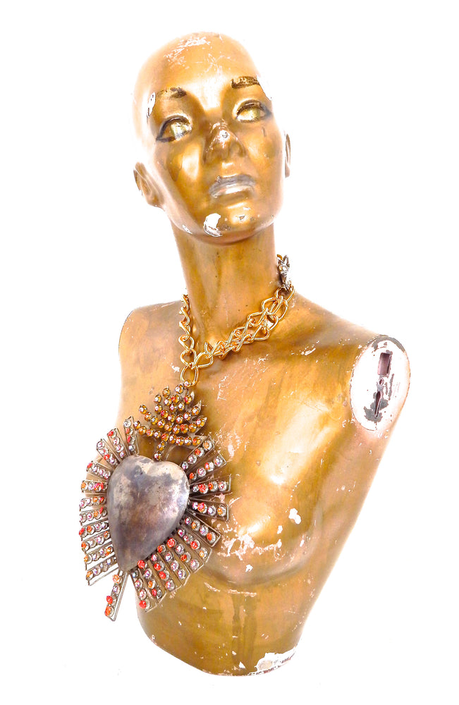 TRIAL BY FIRE SACRED HEART MEDALLION NECKLACE