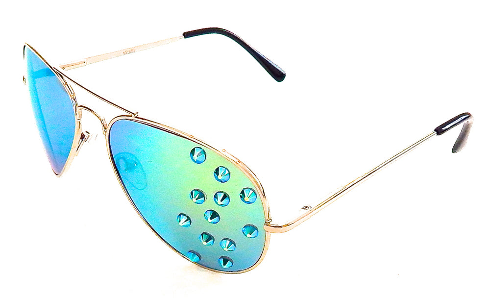 AVIATOR TURQUOISE KING GLASSES