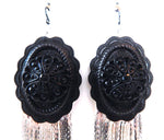 PONDEROSA UNFORGIVEN CONCHO FRINGE EARRINGS