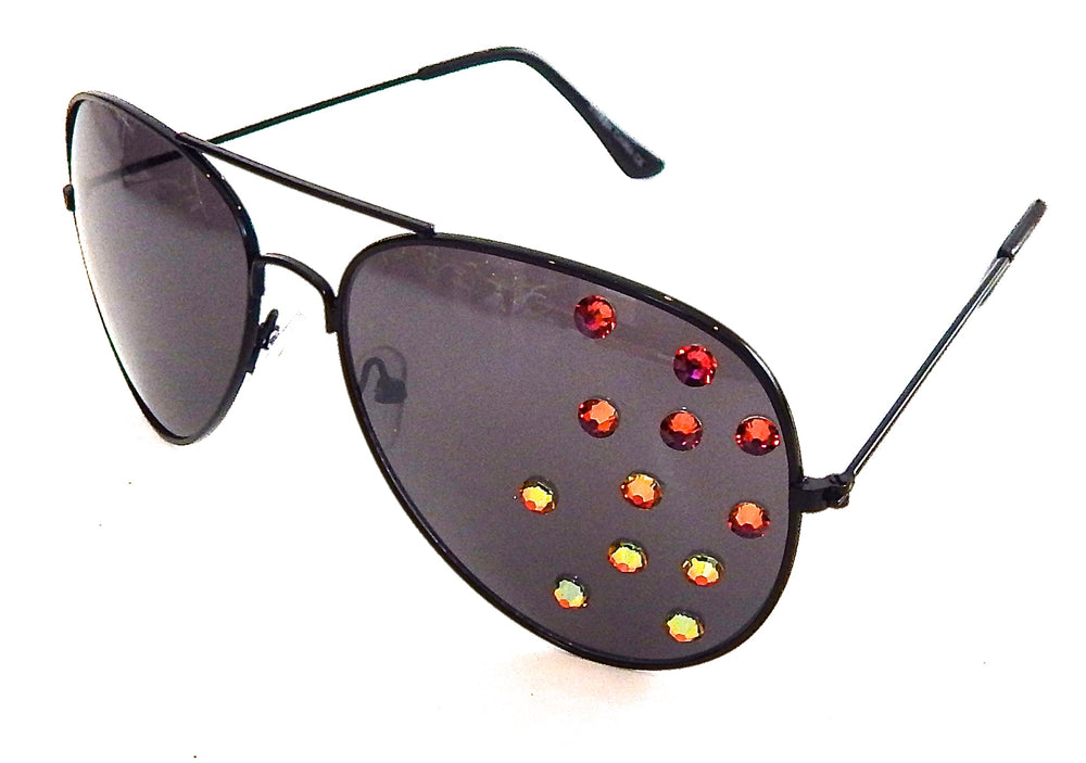 AVIATOR VOLCANO BLACK GLASSES