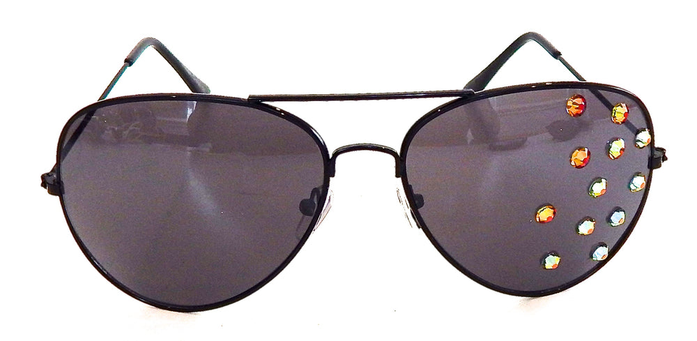 AVIATOR VOLCANO BLACK GLASSES